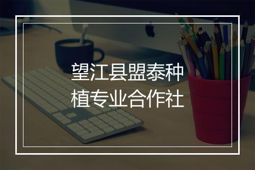 望江县盟泰种植专业合作社