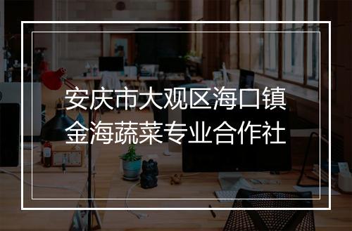 安庆市大观区海口镇金海蔬菜专业合作社
