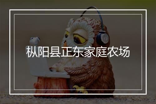 枞阳县正东家庭农场