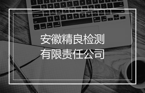 安徽精良检测有限责任公司