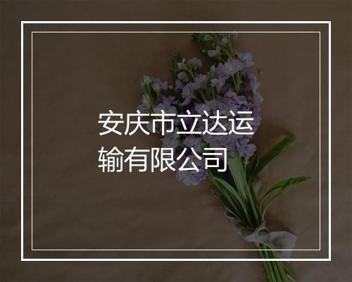 安庆市立达运输有限公司