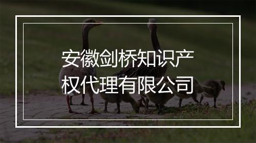 安徽剑桥知识产权代理有限公司