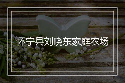 怀宁县刘晓东家庭农场