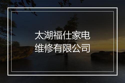 太湖福仕家电维修有限公司