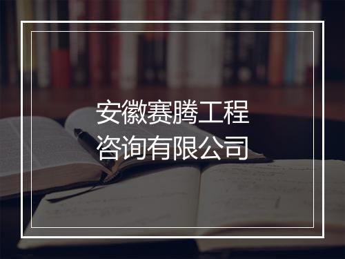 安徽赛腾工程咨询有限公司