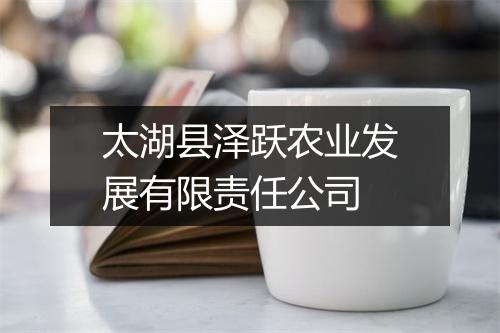 太湖县泽跃农业发展有限责任公司