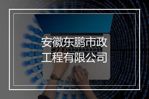 安徽东鹏市政工程有限公司