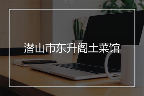 潜山市东升阁土菜馆