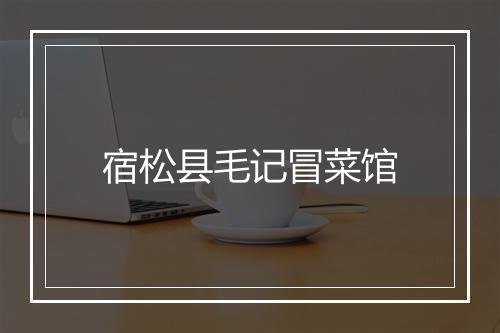 宿松县毛记冒菜馆