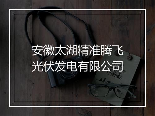 安徽太湖精准腾飞光伏发电有限公司