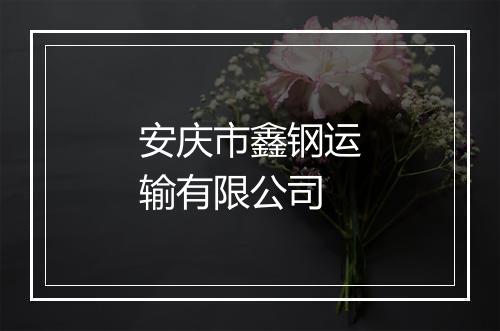 安庆市鑫钢运输有限公司