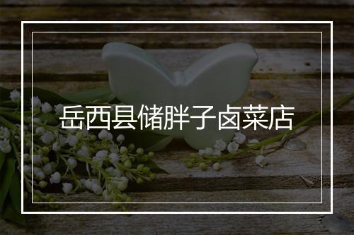 岳西县储胖子卤菜店