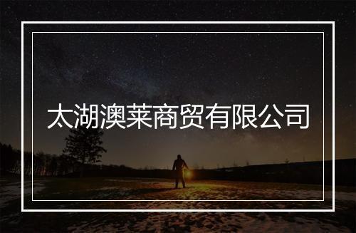 太湖澳莱商贸有限公司