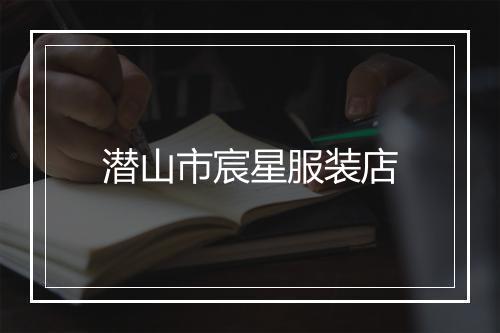 潜山市宸星服装店