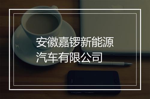 安徽嘉锣新能源汽车有限公司
