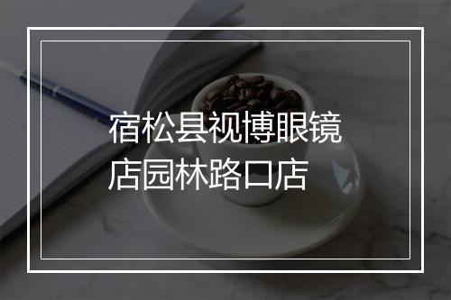 宿松县视博眼镜店园林路口店