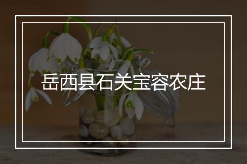 岳西县石关宝容农庄
