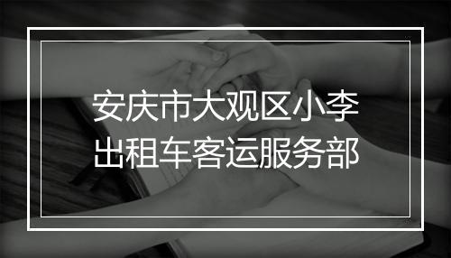 安庆市大观区小李出租车客运服务部