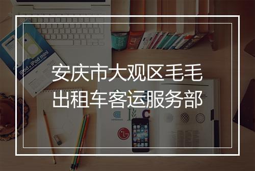 安庆市大观区毛毛出租车客运服务部