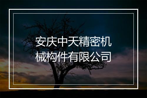 安庆中天精密机械构件有限公司