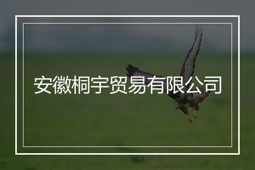 安徽桐宇贸易有限公司