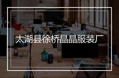 太湖县徐桥晶晶服装厂