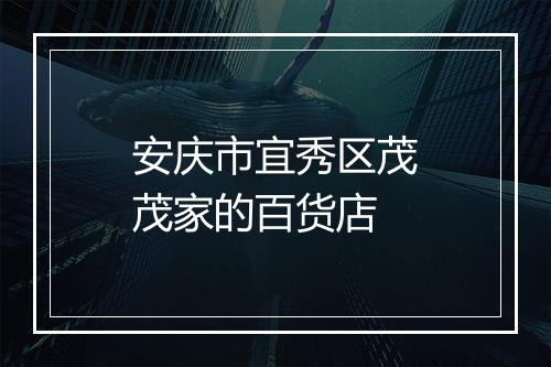 安庆市宜秀区茂茂家的百货店