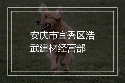安庆市宜秀区浩武建材经营部