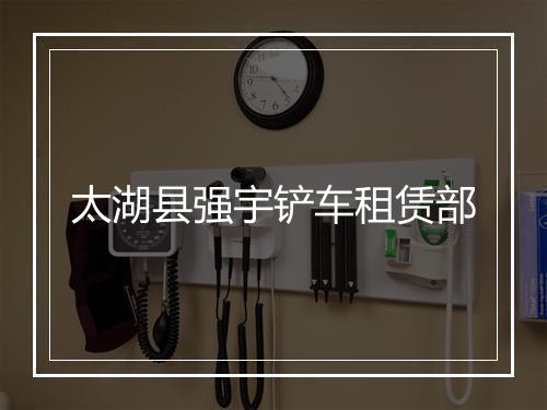 太湖县强宇铲车租赁部