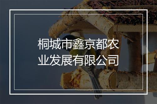 桐城市鑫京都农业发展有限公司