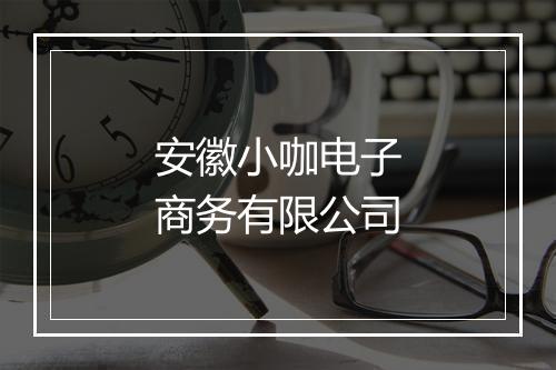 安徽小咖电子商务有限公司
