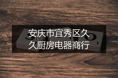 安庆市宜秀区久久厨房电器商行