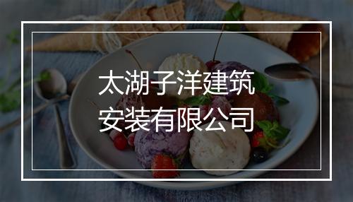 太湖子洋建筑安装有限公司