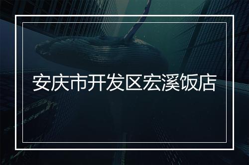 安庆市开发区宏溪饭店