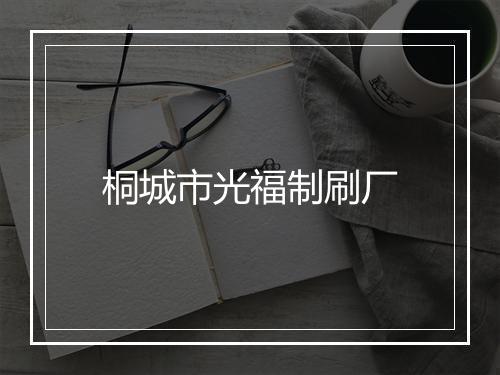 桐城市光福制刷厂