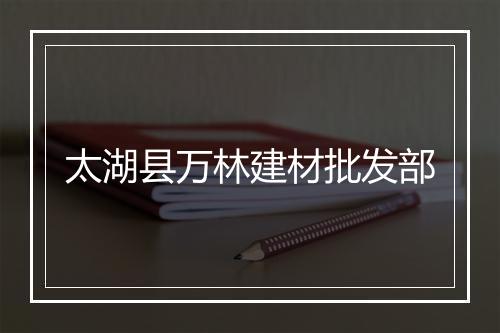 太湖县万林建材批发部