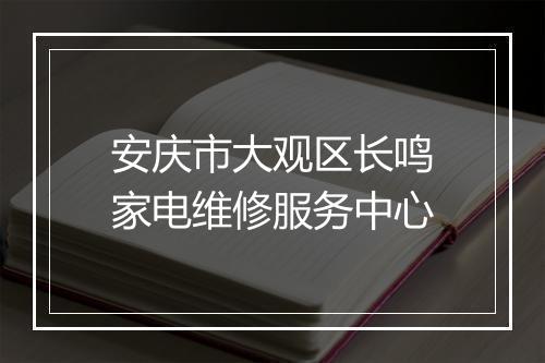 安庆市大观区长鸣家电维修服务中心