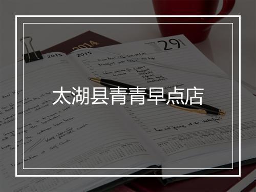 太湖县青青早点店