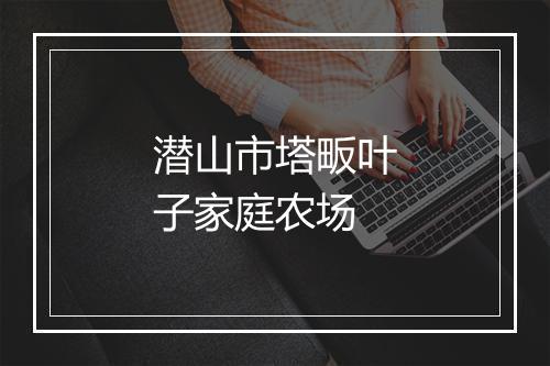 潜山市塔畈叶子家庭农场