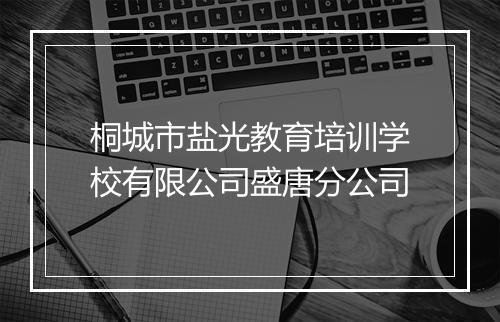 桐城市盐光教育培训学校有限公司盛唐分公司