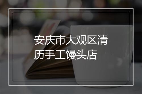 安庆市大观区清历手工馒头店