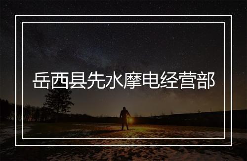岳西县先水摩电经营部