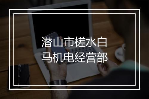 潜山市槎水白马机电经营部