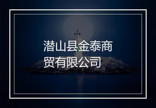 潜山县金泰商贸有限公司