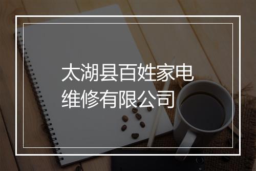 太湖县百姓家电维修有限公司