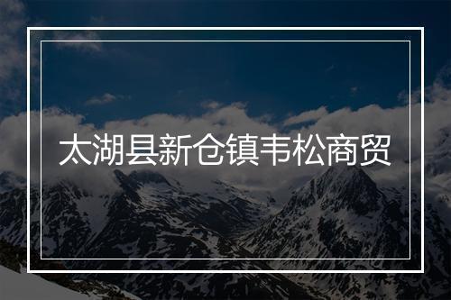 太湖县新仓镇韦松商贸