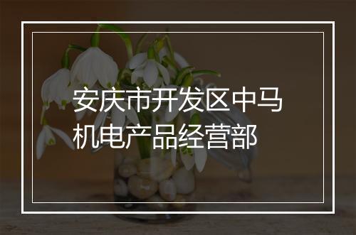 安庆市开发区中马机电产品经营部