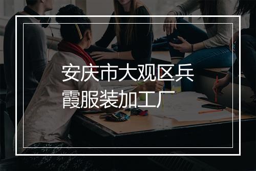 安庆市大观区兵霞服装加工厂