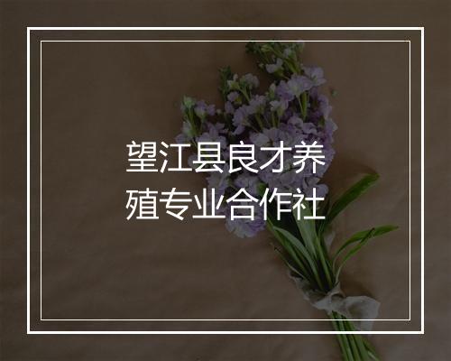 望江县良才养殖专业合作社