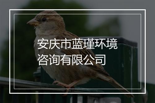 安庆市蓝瑾环境咨询有限公司